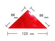 WAKI 反射リフレクター　Z-50　三角形 〈レッド〉【ホームセンター・ＤＩＹ館】