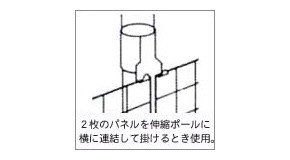 WAKI　メッシュ用引掛金具ダブル 〈クローム〉  EMP092【ホームセンター・ＤＩＹ館】