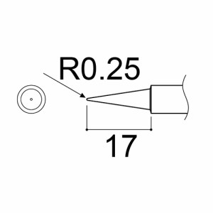 ハッコー　プレスト用コテ先　【日用大工・園芸用品館】