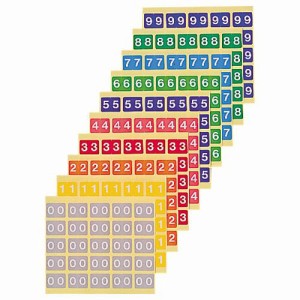 カラーナンバーラベルM 数字1 1パック(250片:25片×10シート)