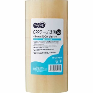 OPPテープ 透明 48mm×100m 50μm 1パック(5巻)