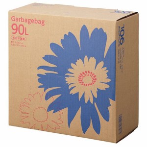ゴミ袋 コンパクト 乳白半透明 90L BOXタイプ 1箱(110枚)