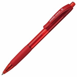 ノック式油性ボールペン(なめらかインク) 0.7mm 赤 1本
