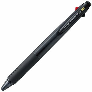 ジェットストリーム 3色ボールペン 0.38mm (軸色:透明ブラック) 1本