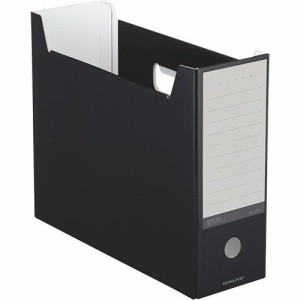 ファイルボックス(NEOS) A4ヨコ 背幅102mm ブラック 1セット(10冊)