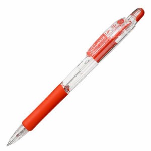 油性ボールペン ジムノックUK 0.5mm 赤 1セット(10本)