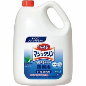 トイレマジックリン 消臭・洗浄スプレー ミントの香り 業務用 4.5L 1セット(4本)