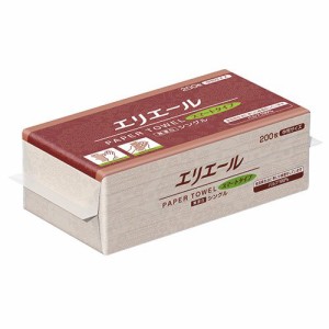 【送料無料】【個人宅届け不可】【法人（会社・企業）様限定】エリエール ペーパータオル スマートタイプ 無漂白シングル 中...