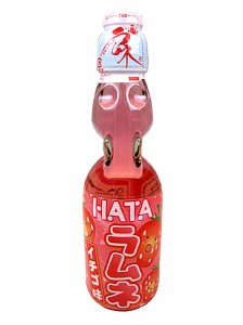 【送料無料】ハタ鉱泉(株)　瓶ラムネ　イチゴ味　200ml　×60本【代引不可】【イージャパンモール】