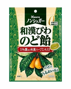 【送料無料】★まとめ買い★　カンロ　ノンシュガー和漢びわのど飴　80ｇ　×6個【イージャパンモール】