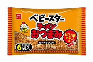 【送料無料】★まとめ買い★　おやつカンパニー　ベビースターラーメンおつまみピリ辛チキン味　６袋入　×15個【イージャパン...