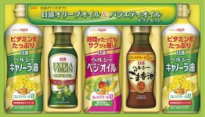 【送料無料】日清オイリオ　オリーブオイル＆バラエティオイルギフト　ＯＶ−２５【ギフト館】