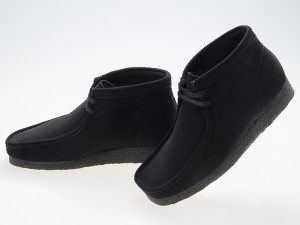 送料無料!!クラークス CLARKS ORIGINALS WALLABEE BOOT ワラビー ブーツ BLACK SUEDE ブラック スエード #26155517 