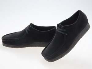 送料無料!!クラークス CLARKS ORIGINALS WALLABEE ワラビー BLACK SUEDE ブラック スエード #26155519 