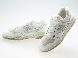 送料無料!!ニューバランス NEW BALANCE BB550PWG メンズ・レディースサイズ WHITE/BEIGE/GRAY ホワイト/ベージュ/グレー ワイズD 