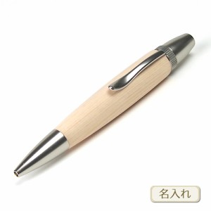 【杢杢工房】天然木・手作りボールペン（木曽桧/ヒノキ）（ネーム入）