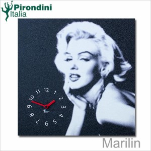 イタリア・ピロンディーニ社・木製掛け時計・Marilin（059）　マリリン・モンロー