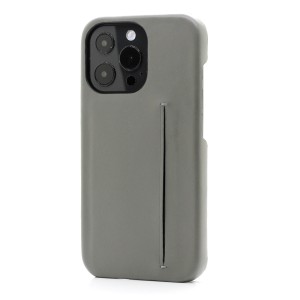 Revetta iPhone レザー ケース 本革 牛革 グレー カード収納 iPhoneケース ワイヤレス充電対応 スマホケース 耐衝撃 