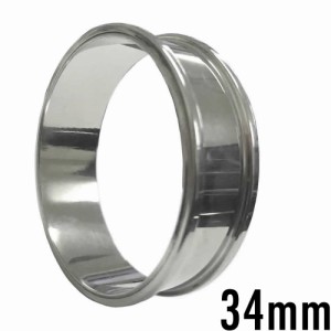 [ 34mm スタンダード 高品質 ギガサイズ] メガ トンネル 34.0mm 34ミリ 軸長：9mm 定番 ボディピアス ステンレス製 大きい ビッグ ラージ