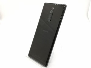 【中古】SONY au 【SIMロック解除済み】 Xperia 1 SOV40 ブラック【秋葉4号】保証期間１ヶ月【ランクB】