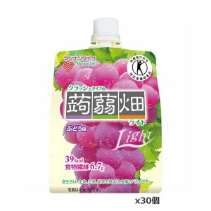 [特定保健用食品（特保）]マンナンライフ クラッシュタイプの蒟蒻畑ライト ぶどう味 150g x 30個入リー/トクホ/とくほ）