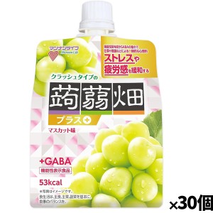 [マンナンライフ]クラッシュタイプの蒟蒻畑プラス マスカット味 150g x30個[機能性表示食品](こんにゃくゼリー)