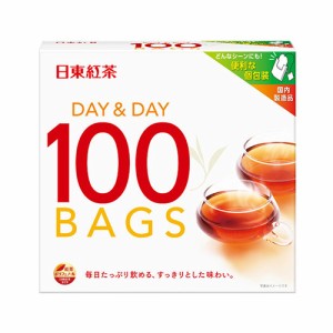 [三井農林]日東 DAY&DAY 紅茶 ティーバッグ 100袋入り 大容量x1個