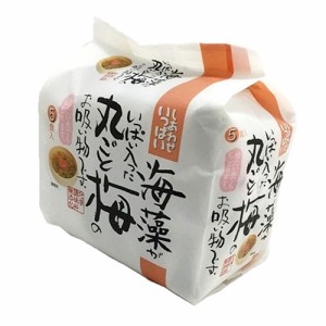 [コスモス食品]海藻がいっぱい入った丸ごと梅のお吸い物5食入りx1個(フリーズドライ)