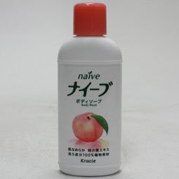 ナイーブボディソープ桃の葉ミニ【J】（液体石鹸 石けん せっけん）
