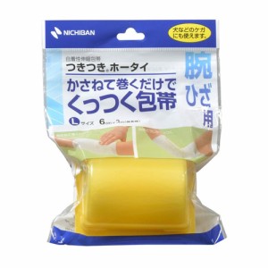 ニチバン 自着性伸縮包帯 つきつき包帯 Lサイズ 6.0cm幅 3m巻き(伸長時) 1巻入り