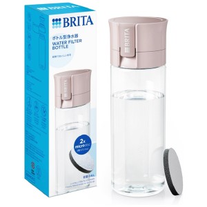 [BRITA]ブリタ ボトル型浄水器 モーヴローズ 容量600ml(浄水フィルター付き 持ち運び 便利 透明 水)