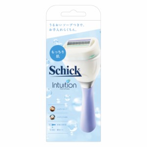 Schick シック イントゥイション もっちり肌 スリムホルダー(刃付き+替刃1個)(女性用 剃刀 かみそり 髭剃り ひげそり)