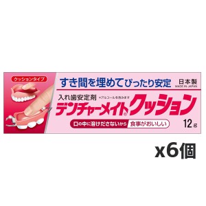 【ゆうパケット配送対象】共和 デンチャーメイトクッション 12g クッションタイプx6個(入れ歯安定剤 日本製)