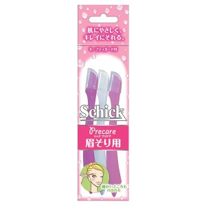 【ゆうパケット配送対象】Schick シック Lディスポ まゆ用(3本入)(女性用 顔そり 眉 剃刀 かみそり 髭剃り ひげそり)(ポスト投函 追跡・