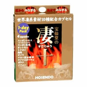 【ゆうパケット配送対象】宝仙堂の凄十 1dayパック(4粒) 【栄養補助食品】【HOSENDO】(すごじゅう)(メール便)