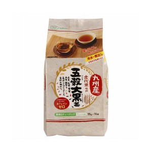 【創健社】九州産古代米使用 五穀大黒茶 240g(15g×16袋)(お茶 九州産 深みとコク カフェインゼロ ティーバッグ)