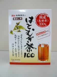 太陽食品 国産活性はとむぎ茶 100 120ｇ（4ｇx30包）【マクロビ/ベジタリアン/自然食品/美容/ヘルシー食材】