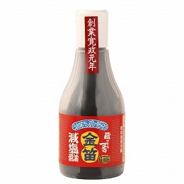 笛木醤油 金笛減塩醤油ボトル 200ml