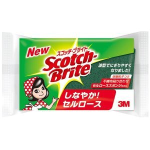 【ゆうパケット配送対象】3M スコッチブライト抗菌セルローススポンジ(ポスト投函 追跡ありメール便)