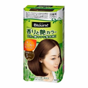 [花王]ブローネ 香りと艶カラー クリーム 5 ブラウン 80g [医薬部外品](白髪用 ヘアカラー クリーム セルフカラー)