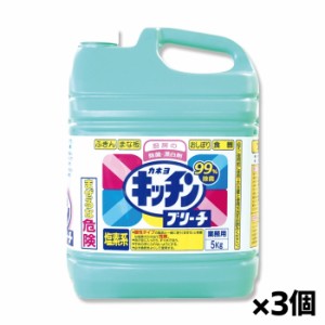 [カネヨ石鹸]キッチンブリーチ 5kg x3個 業務用(塩素系漂白剤)[お取り寄せ・注文後のキャンセル・返品、交換不可]