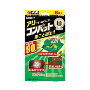 [KINCHO]キンチョー　コンバット 蟻用駆除剤 6個入 アリがいなくなるコンバット 6個入[防除用医薬部外品]