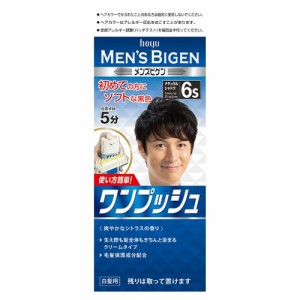 [ホーユー]メンズビゲン ワンプッシュ 6S ナチュラルシャドウ 1剤40ｇ+2剤40g 白髪染め 1剤40g+2剤40g