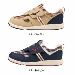 MIZUNO ミズノ プレモアキッズ2 C1GD2233] (チェック柄 16.5cm〜19cmキッズシューズ 子供靴 ジュニア ユニセックス 子ども)