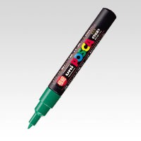 ユニ　ポスカ [PC-1M.6] 1本 極細（０．７ｍｍ） インク色：緑 （三菱鉛筆/UNI POSCA/水性サインペン/水性マーカー）
