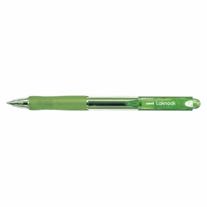[三菱鉛筆] 油性ボールペン 楽ノック 0.7mm  透明緑 SN10007T.6