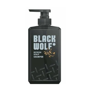 【大正製薬】 [ブラックウルフ] リフレッシュ スカルプ シャンプー ポンプタイプ (380mL)[男性向け]