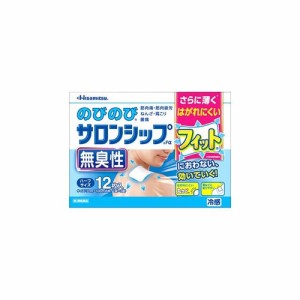 【ゆうパケット配送対象】【第3類医薬品】のびのびサロンシップFα フィット ハーフサイズ 12枚【SM】 (ポスト投函 追跡ありメール便)