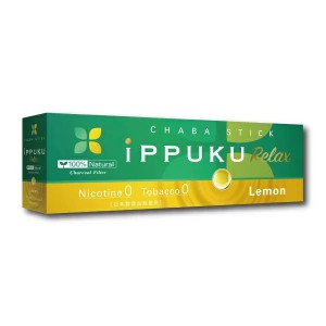 ノーニコチン茶葉スティック iPPUKU レモン20本入りx10箱(禁煙補助 タバコ ニコチン0 タール0 日本製添加物)