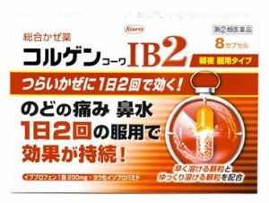 【ゆうパケット配送対象】【第(2)類医薬品】興和 コルゲンコーワIB2 8カプセル【SM】(メール便)